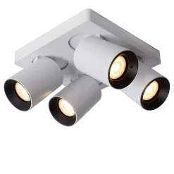 NIGEL - Plafondspot - LED Dim to warm - GU10 - 4x5W 2200K/3000K - Wit*Lucide Outlet