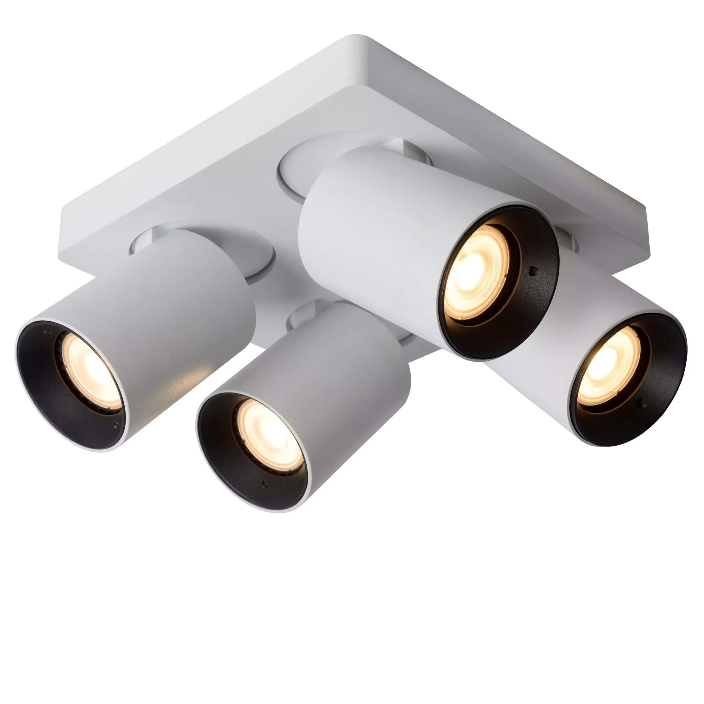NIGEL - Plafondspot - LED Dim to warm - GU10 - 4x5W 2200K/3000K - Wit*Lucide Outlet