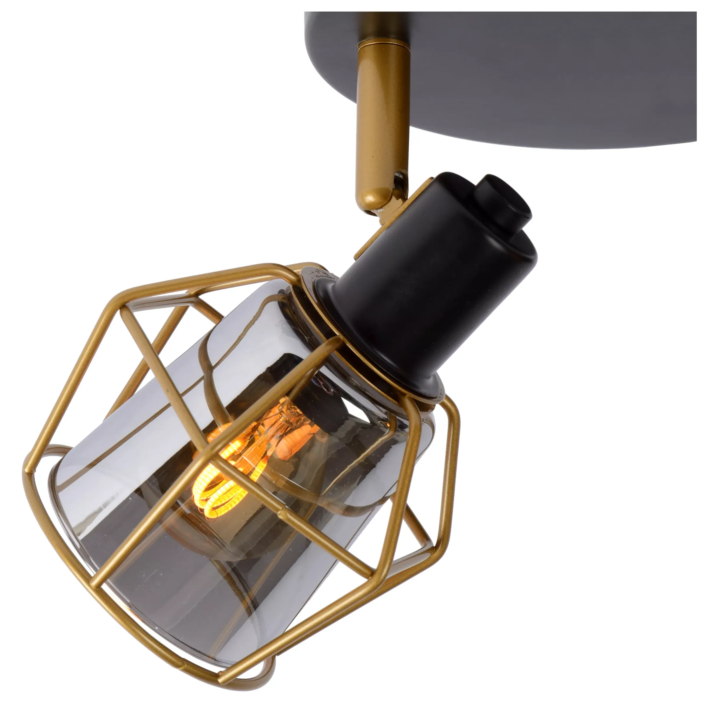 NILA - Plafondspot - 2xE14 - Zwart*Lucide Clearance