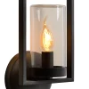 NISPEN - Wandlamp Binnen/Buiten - 1xE14 - IP44 - Zwart*Lucide Outlet