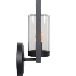 NISPEN - Wandlamp Binnen/Buiten - 1xE14 - IP44 - Zwart*Lucide Outlet