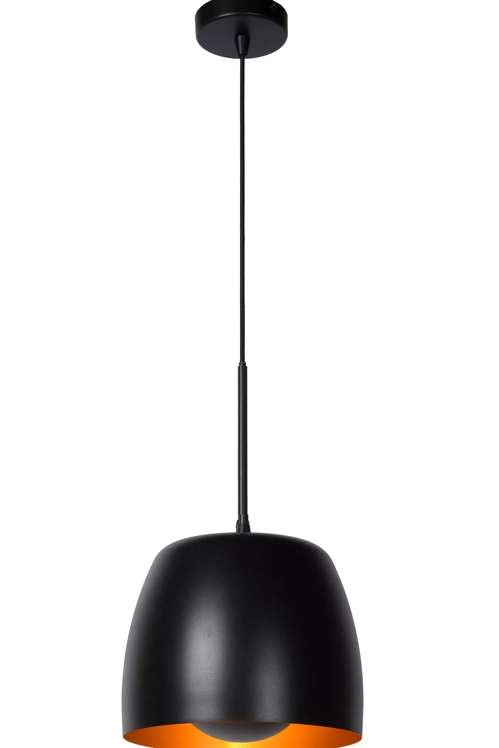 NOLAN - Hanglamp - Ø 24 cm - 1xE27 - Zwart*Lucide Outlet