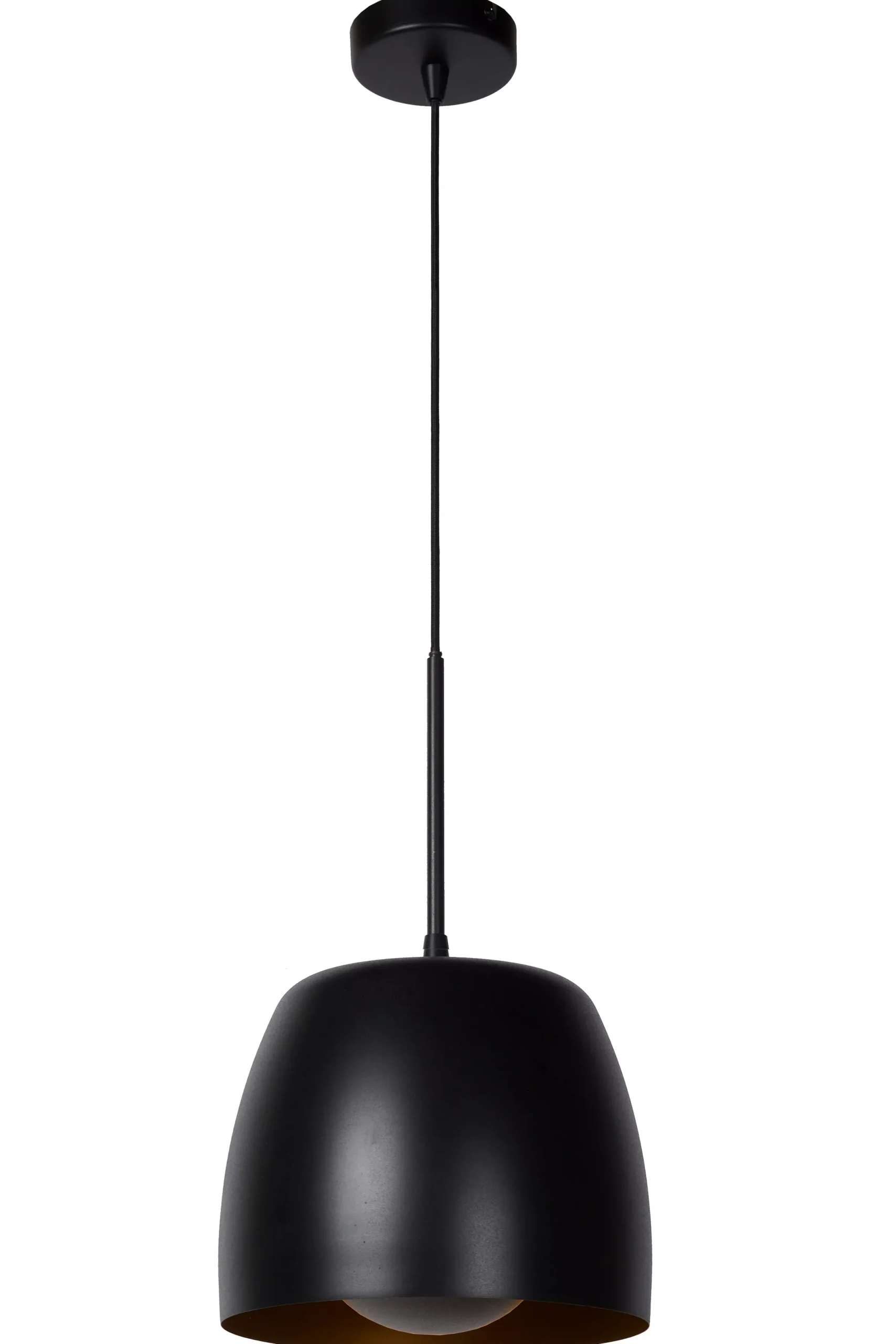 NOLAN - Hanglamp - Ø 24 cm - 1xE27 - Zwart*Lucide Outlet