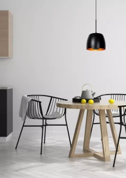 NOLAN - Hanglamp - Ø 24 cm - 1xE27 - Zwart*Lucide Outlet