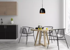 NOLAN - Hanglamp - Ø 24 cm - 1xE27 - Zwart*Lucide Outlet
