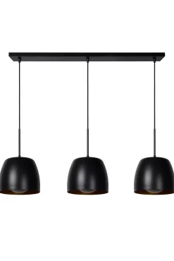 NOLAN - Hanglamp - 3xE27 - Zwart*Lucide Outlet