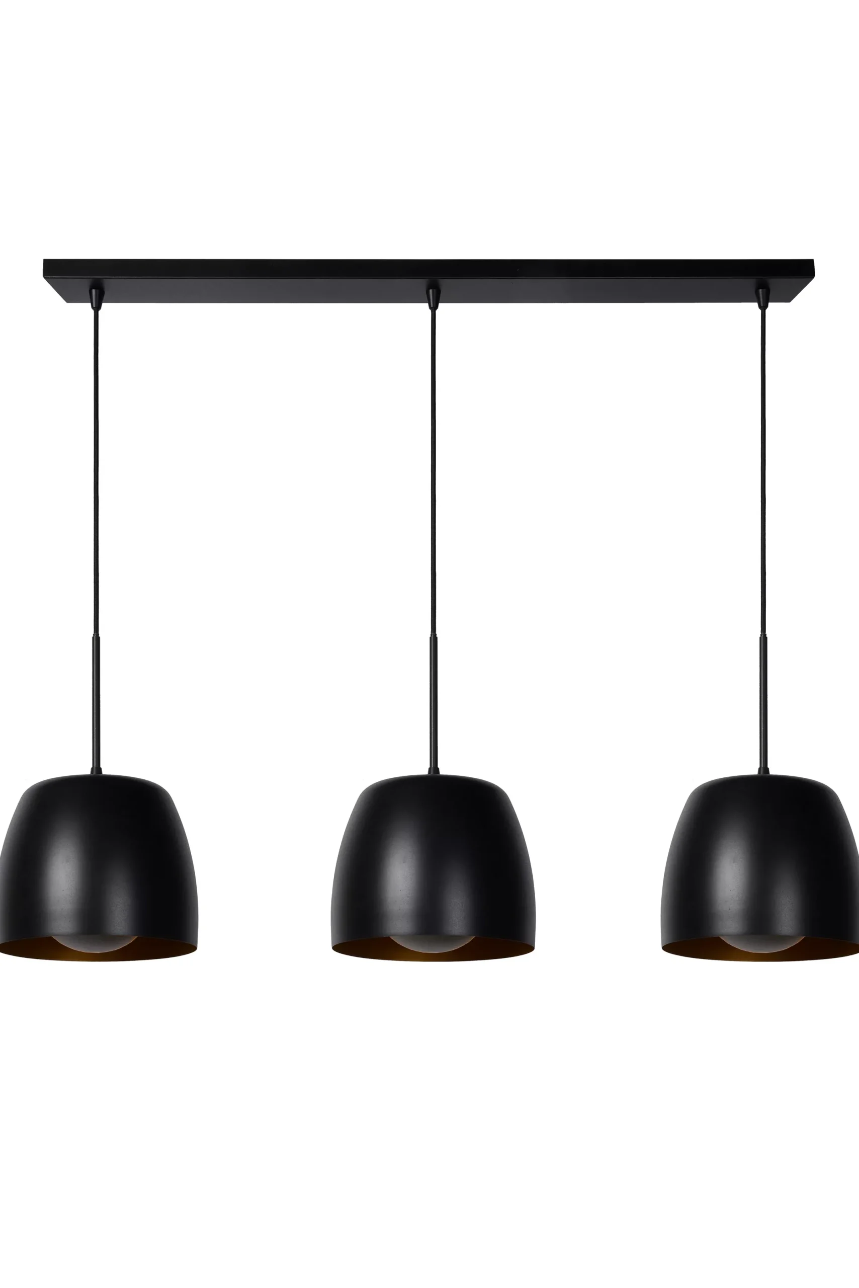 NOLAN - Hanglamp - 3xE27 - Zwart*Lucide Outlet