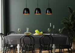 NOLAN - Hanglamp - 3xE27 - Zwart*Lucide Outlet