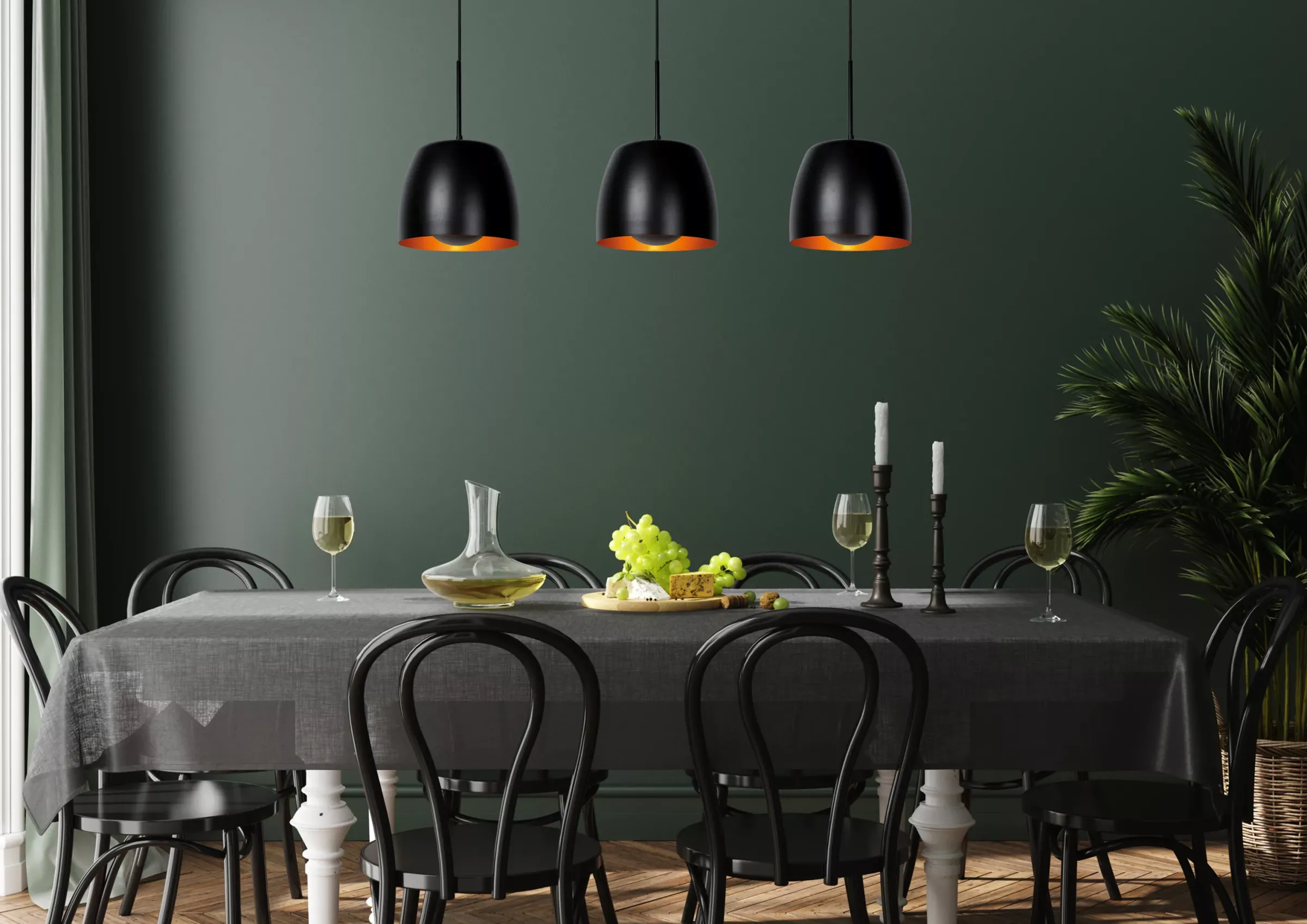 NOLAN - Hanglamp - 3xE27 - Zwart*Lucide Outlet