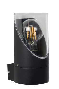 NORMAN - Wandlamp Binnen/Buiten - Ø 9 cm - 1xE27 - IP65 - Zwart*Lucide Flash Sale