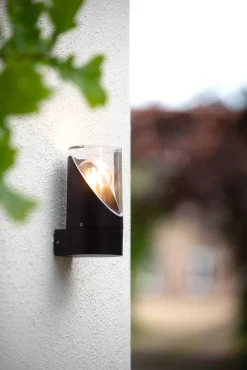 NORMAN - Wandlamp Binnen/Buiten - Ø 9 cm - 1xE27 - IP65 - Zwart*Lucide Flash Sale