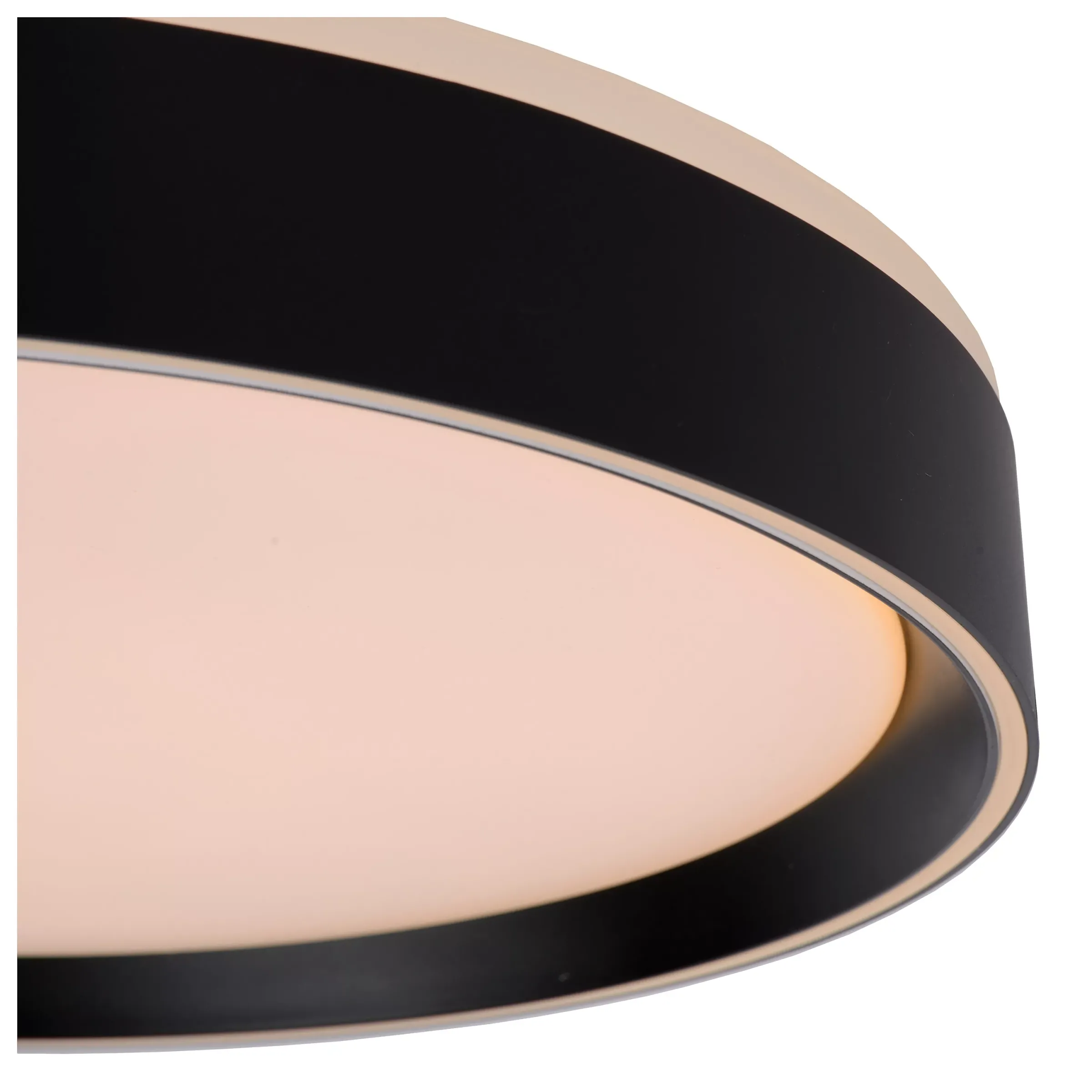 NURIA - Plafonnière - Ø 40 cm - LED 3 StepDim - 1x24W 2700K - Zwart*Lucide Sale
