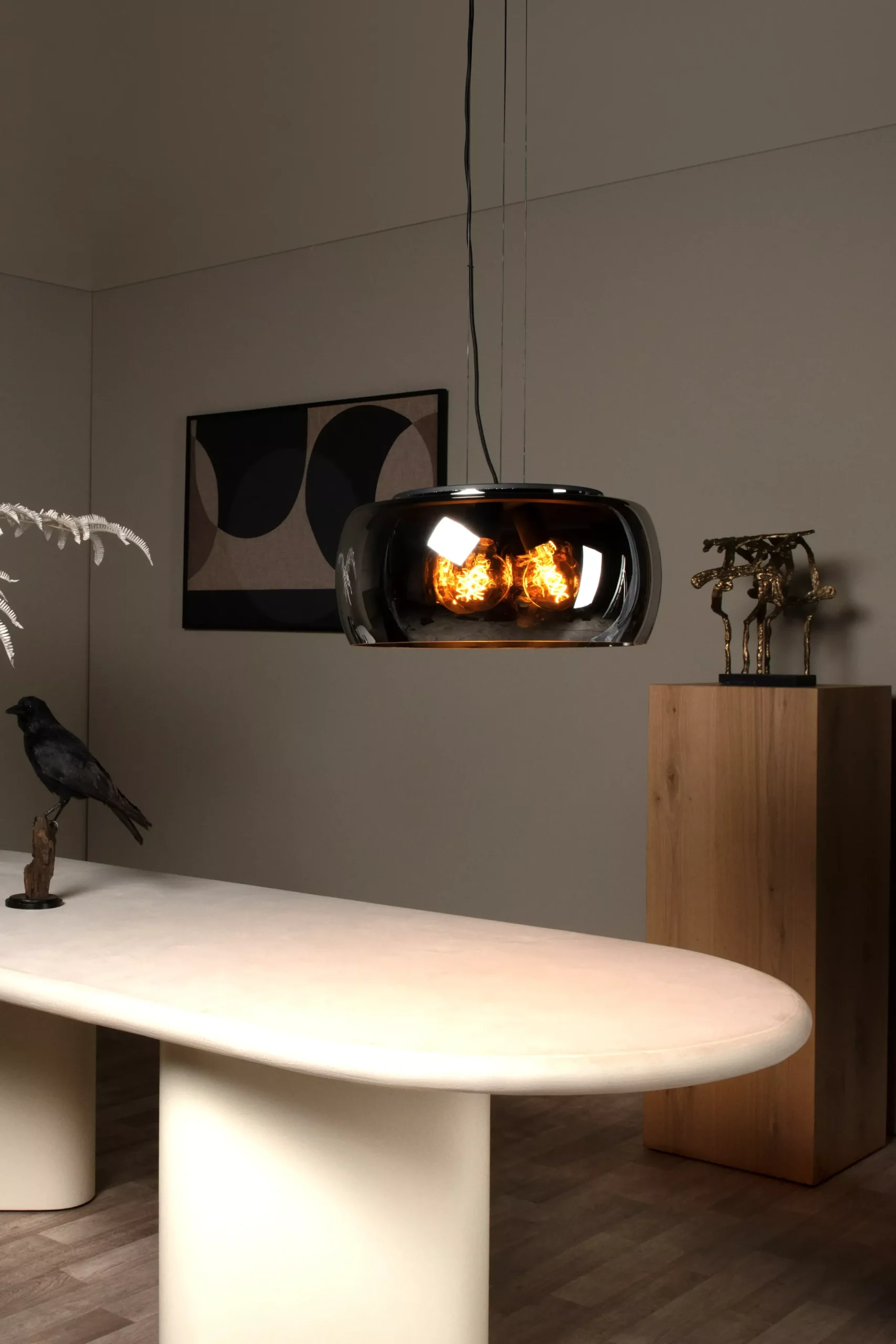 OLIVIA - Hanglamp - Ø 50 cm - 3xE27 - Fumé*Lucide Flash Sale
