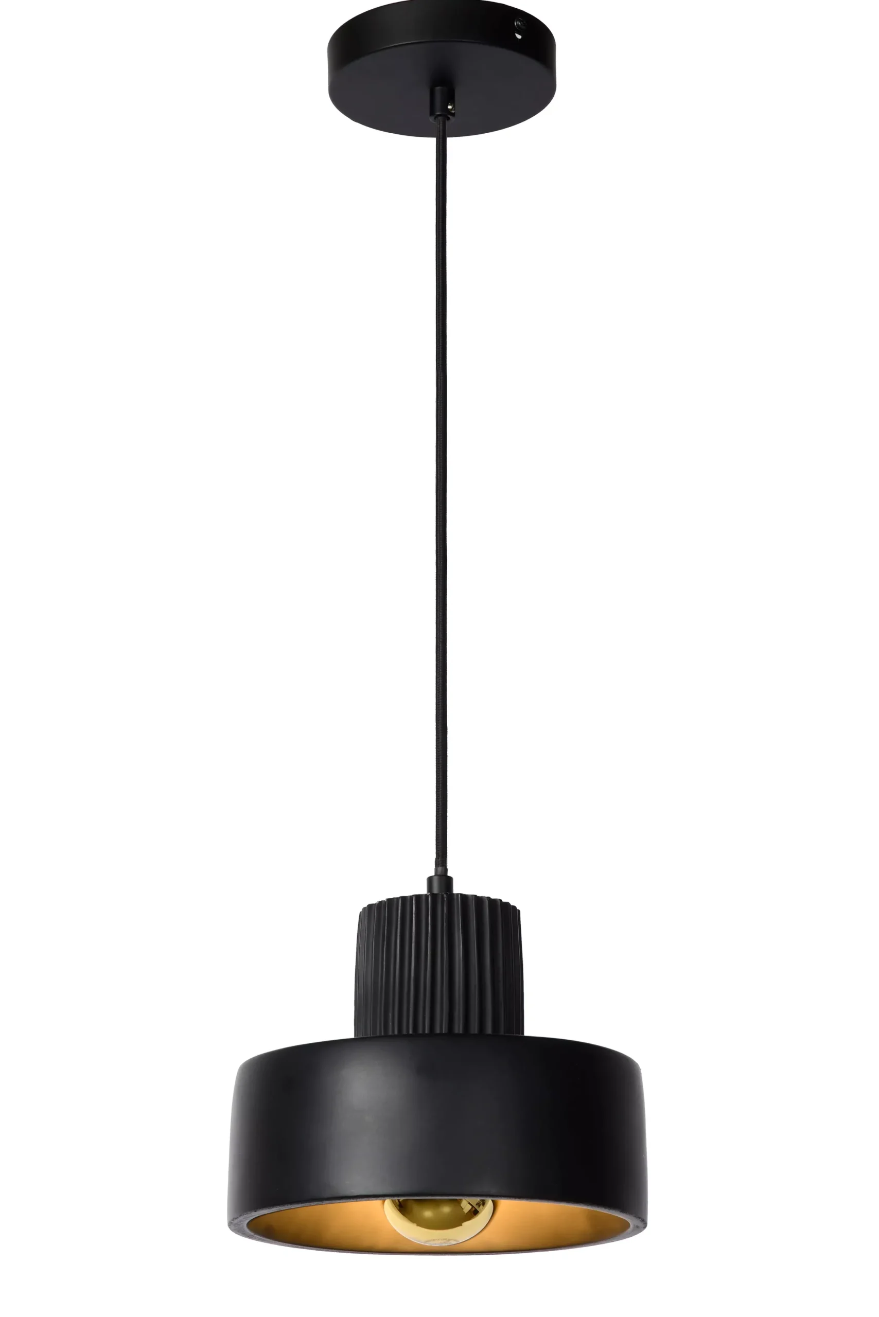 OPHELIA - Hanglamp - Ø 20 cm - 1xE27 - Zwart*Lucide Store