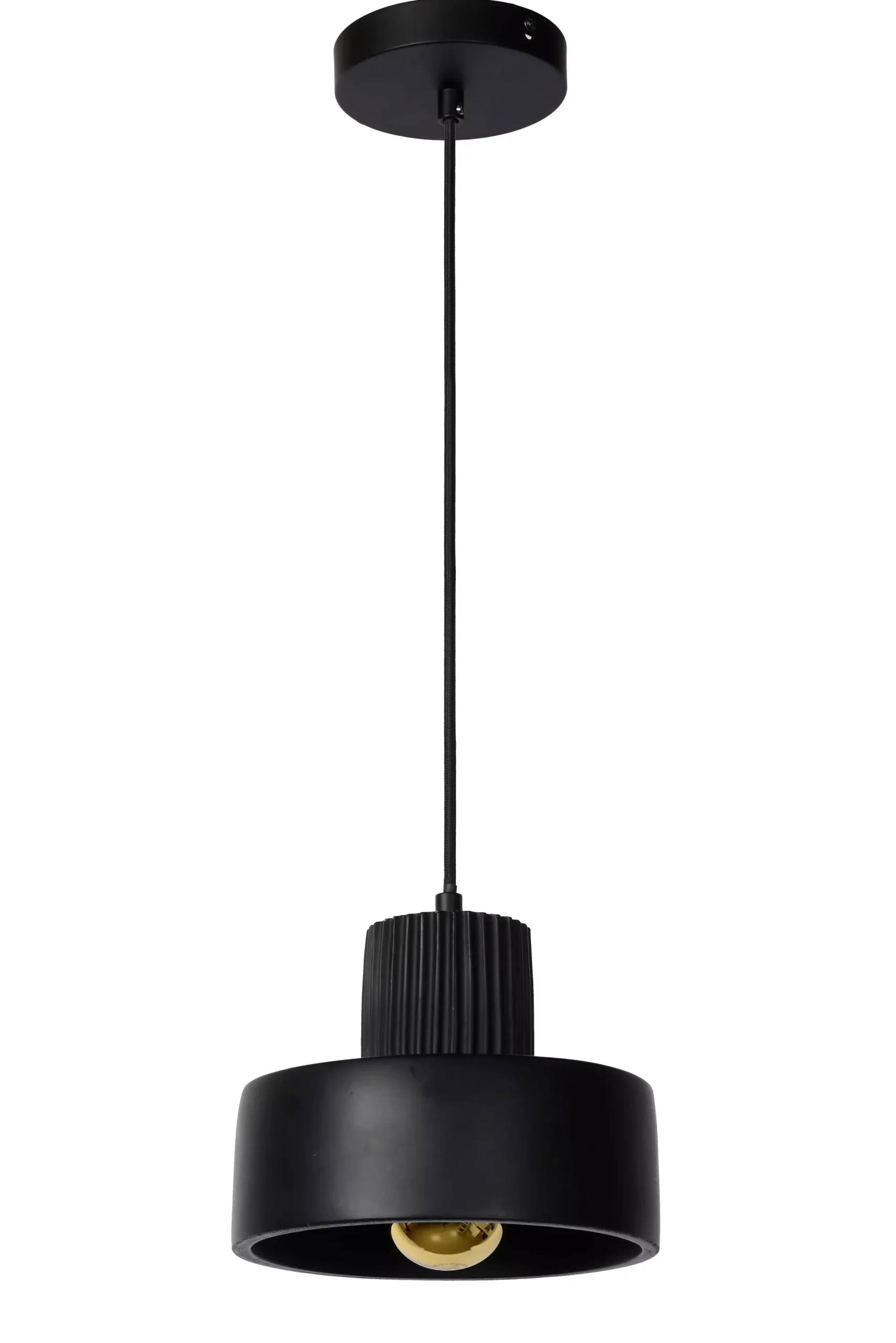 OPHELIA - Hanglamp - Ø 20 cm - 1xE27 - Zwart*Lucide Store