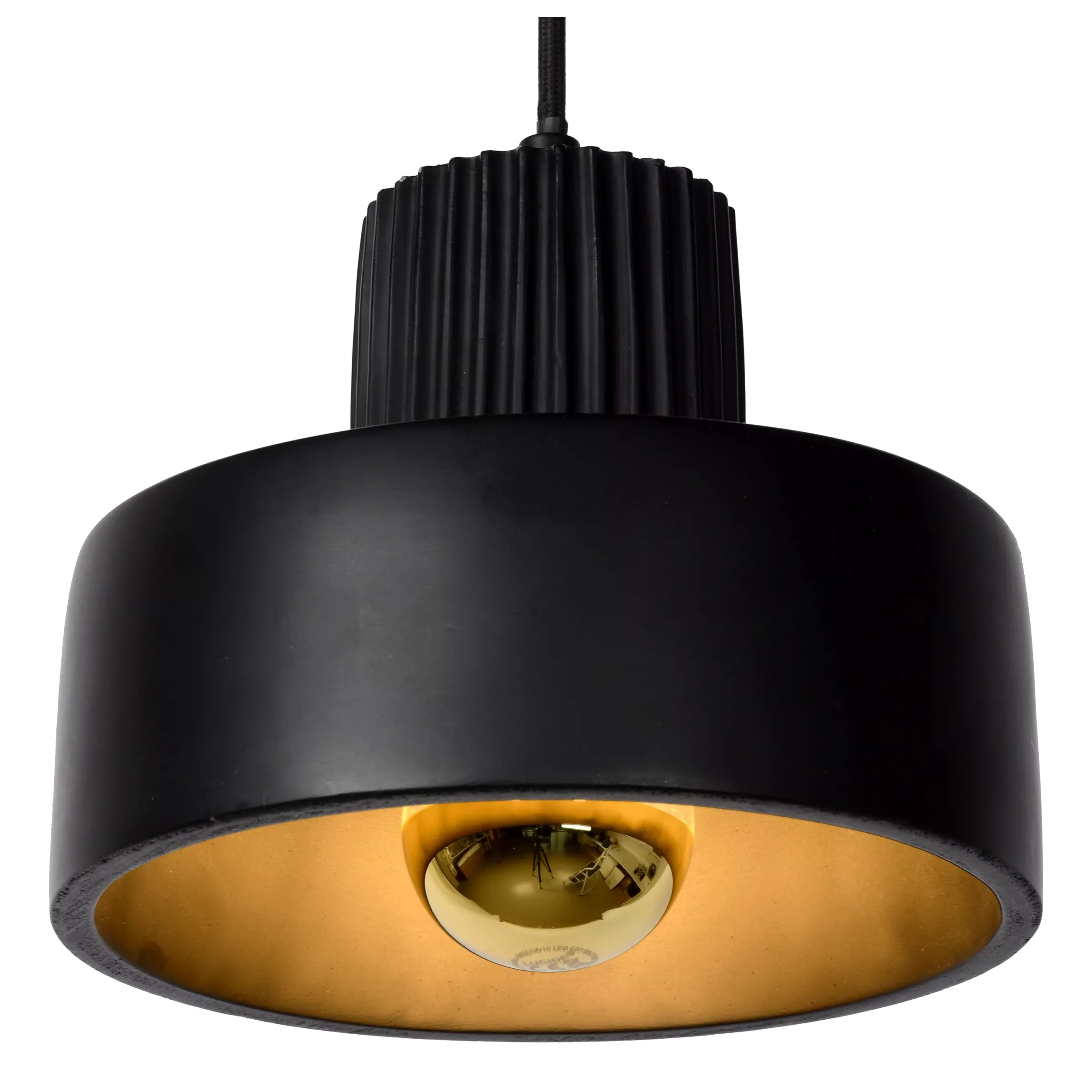 OPHELIA - Hanglamp - Ø 20 cm - 1xE27 - Zwart*Lucide Store