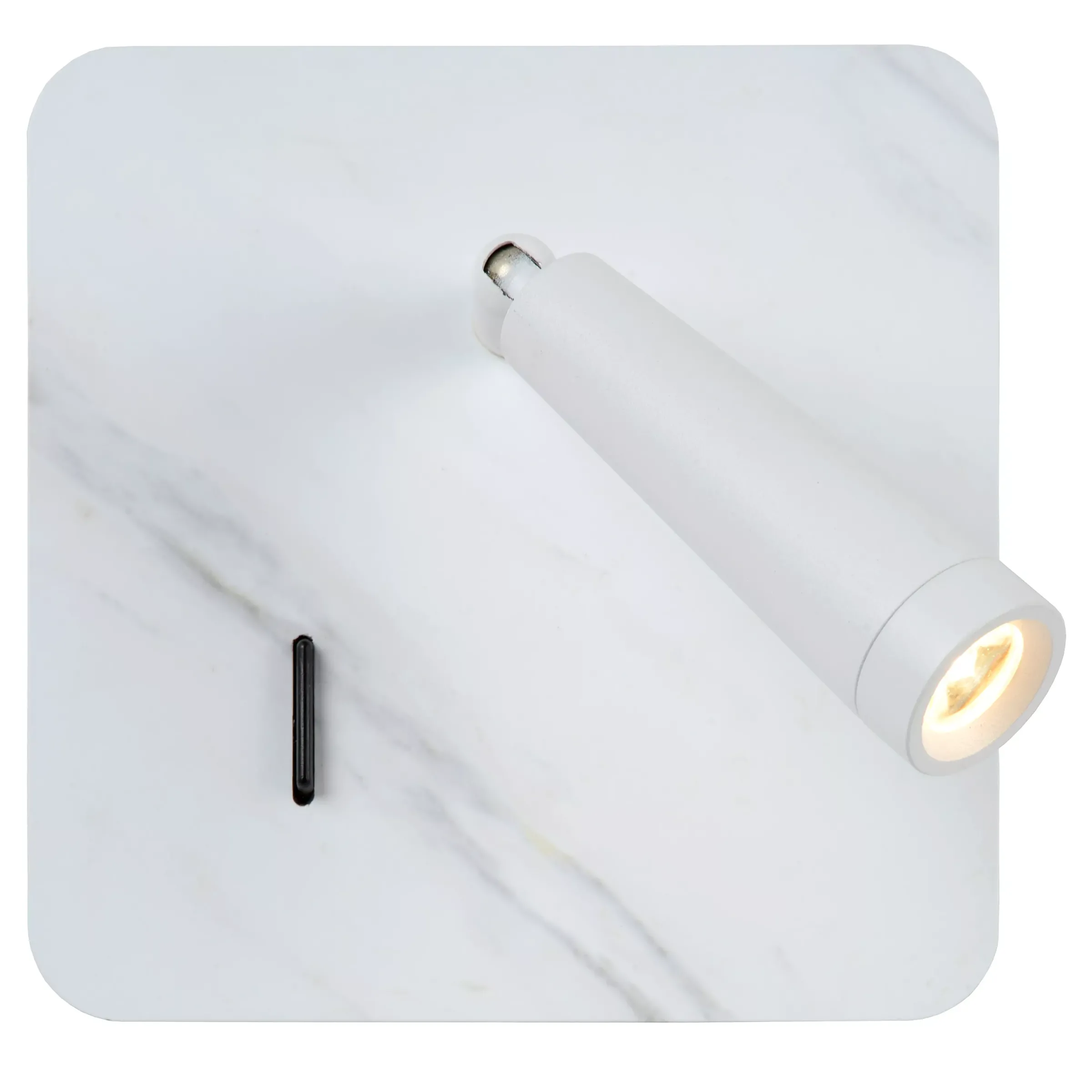 OREGON - Bedlamp / Wandlamp - LED - 1x4W 3000K - Met USB oplaadpunt - Wit*Lucide Online