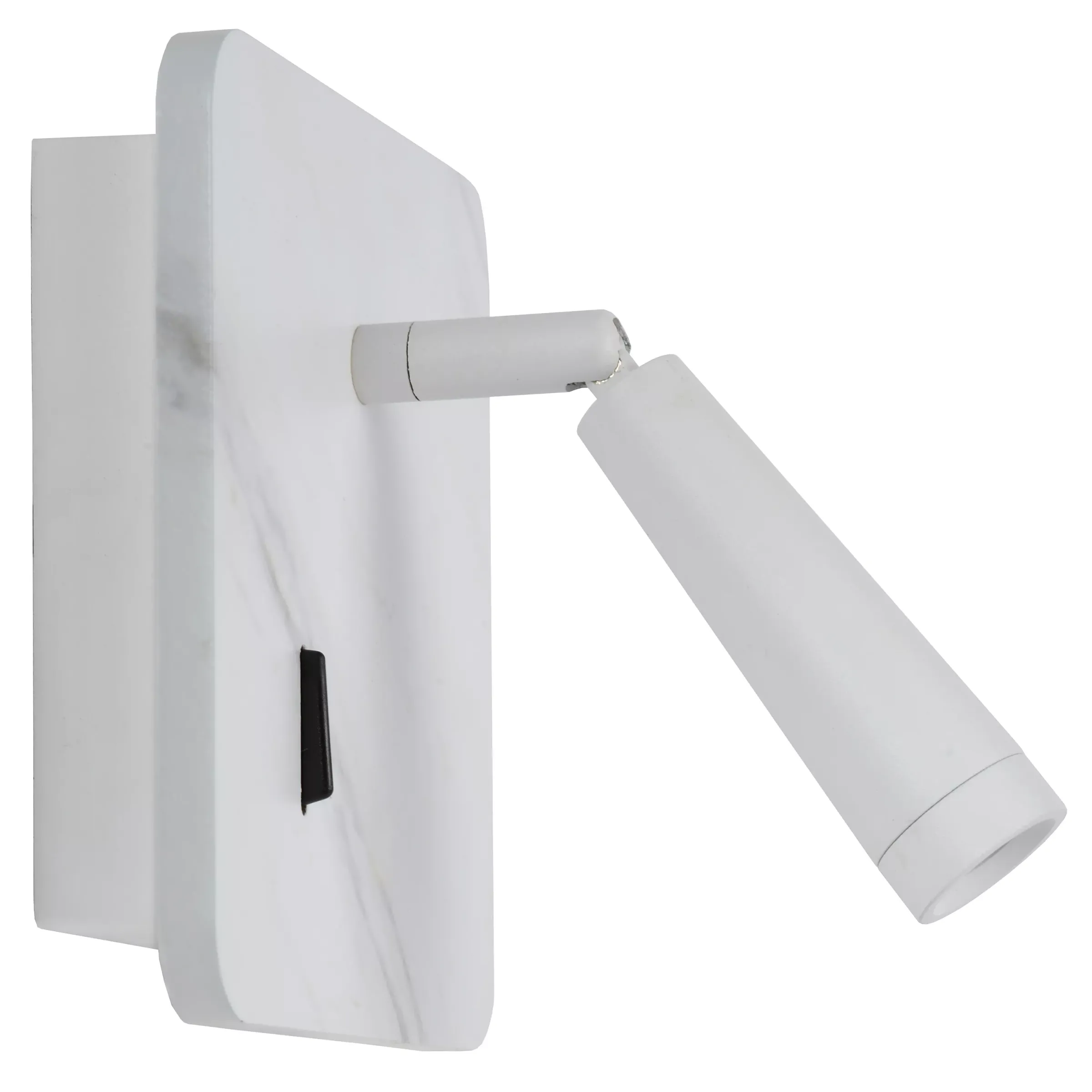 OREGON - Bedlamp / Wandlamp - LED - 1x4W 3000K - Met USB oplaadpunt - Wit*Lucide Online