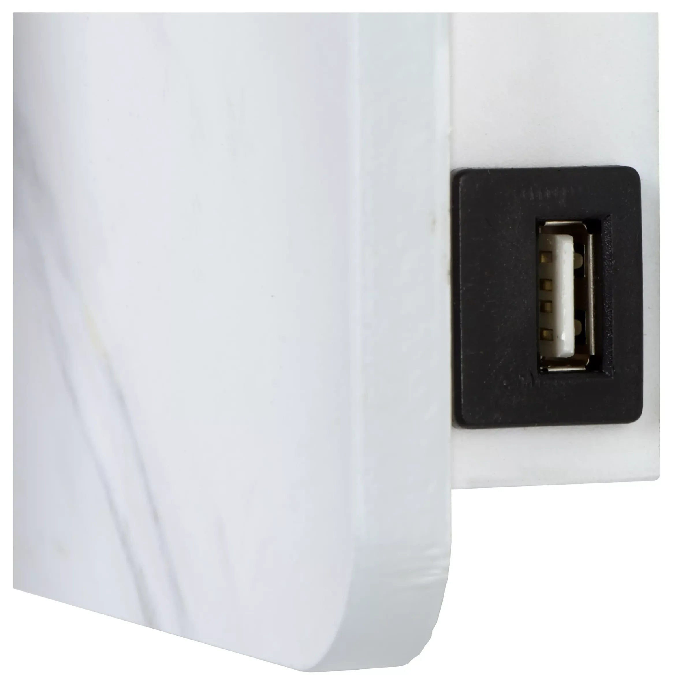 OREGON - Bedlamp / Wandlamp - LED - 1x4W 3000K - Met USB oplaadpunt - Wit*Lucide Online