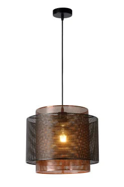 ORRIN - Hanglamp - Ø 34 cm - 1xE27 - Zwart*Lucide Clearance