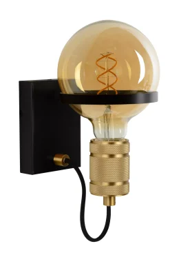 OTTELIEN - Wandlamp - Ø 17,7 cm - 1xE27 - Zwart*Lucide Cheap