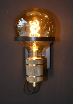 OTTELIEN - Wandlamp - Ø 17,7 cm - 1xE27 - Zwart*Lucide Cheap