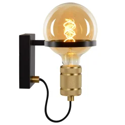 OTTELIEN - Wandlamp - Ø 17,7 cm - 1xE27 - Zwart*Lucide Cheap