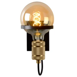 OTTELIEN - Wandlamp - Ø 17,7 cm - 1xE27 - Zwart*Lucide Cheap