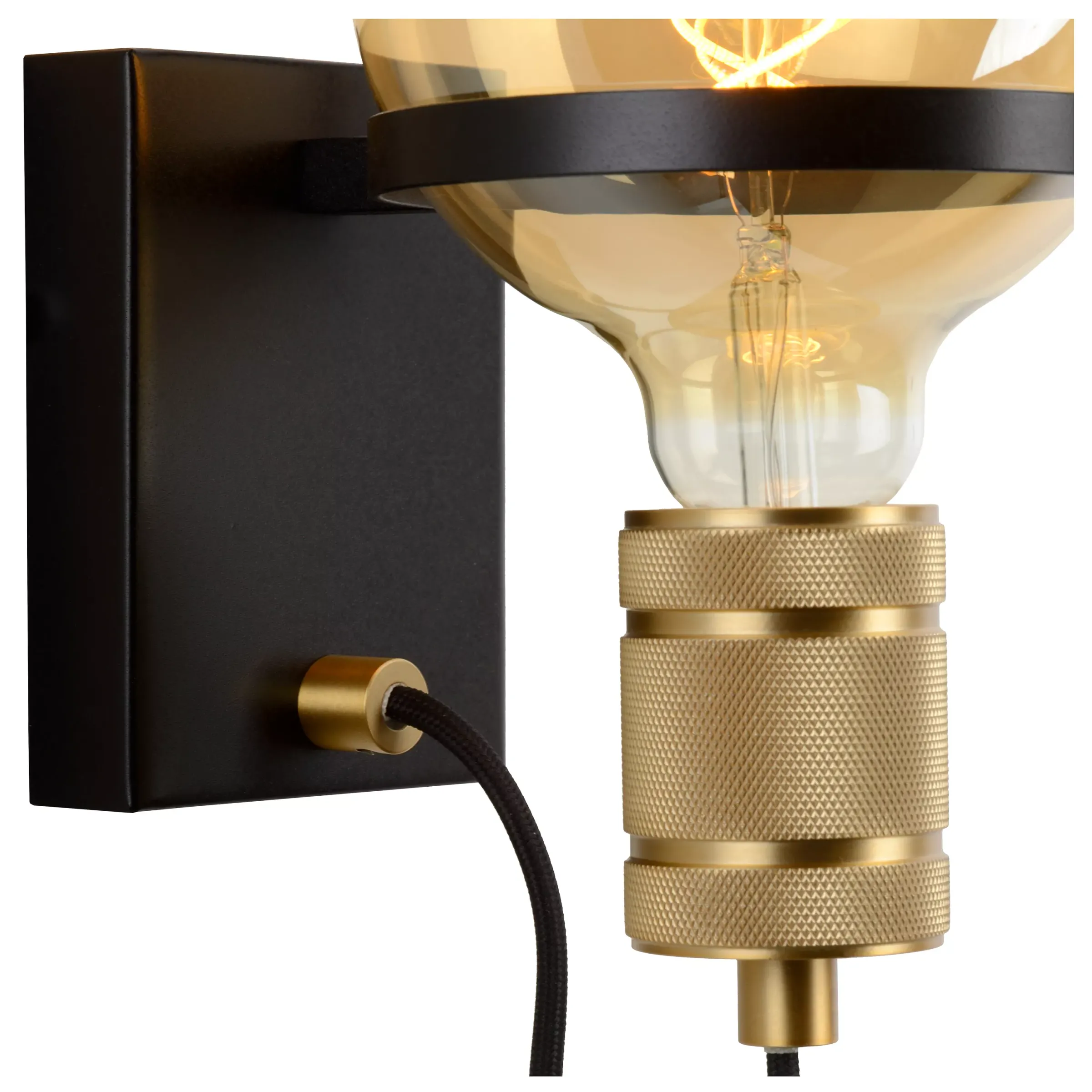 OTTELIEN - Wandlamp - Ø 17,7 cm - 1xE27 - Zwart*Lucide Cheap