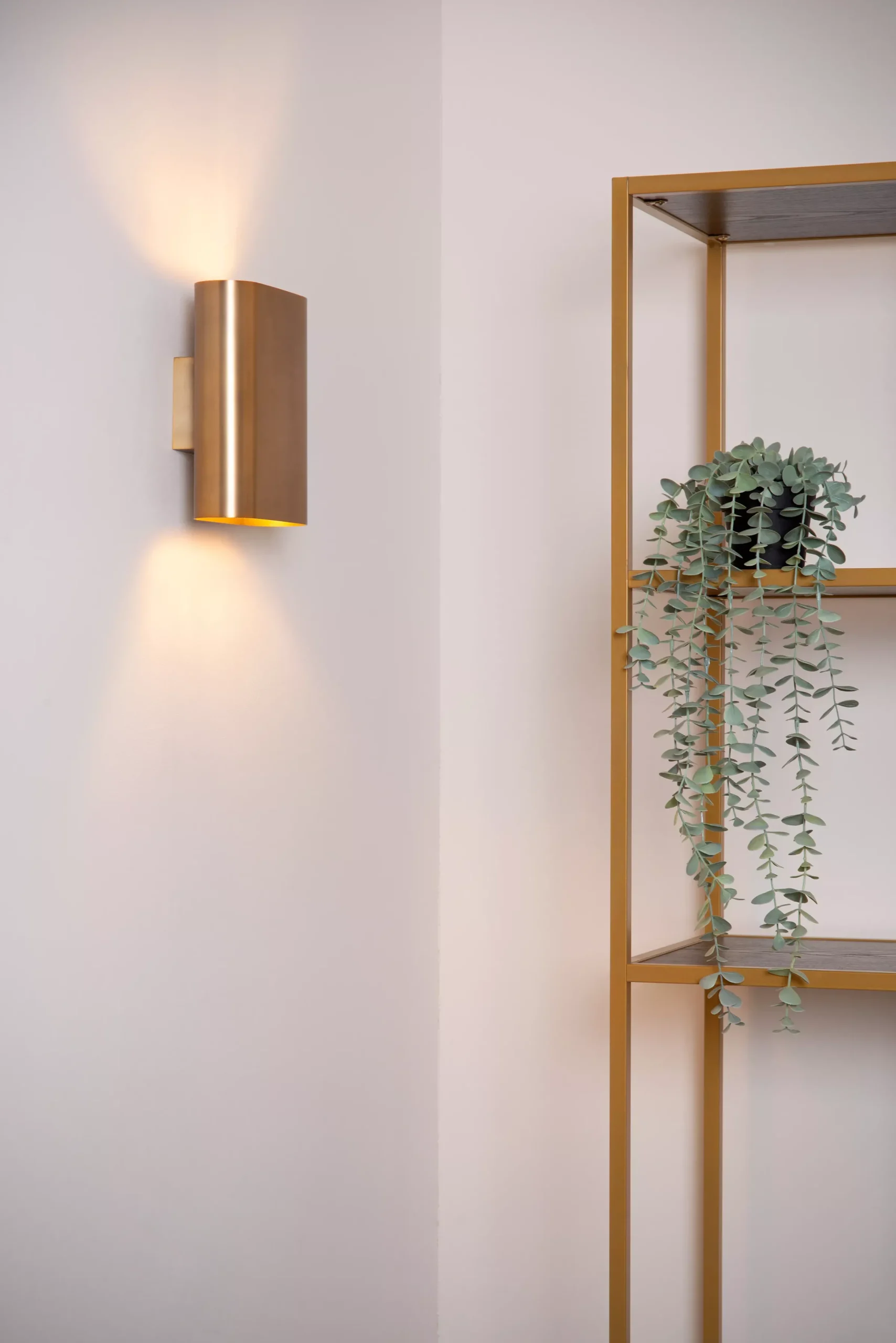 OVALIS - Wandlamp - 2xE14 - Mat Goud / Messing*Lucide Flash Sale