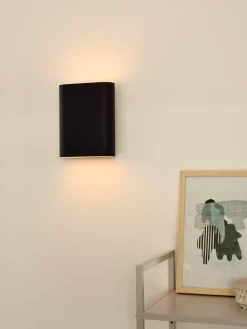 OVALIS - Wandlamp - 2xE14 - Zwart*Lucide Cheap