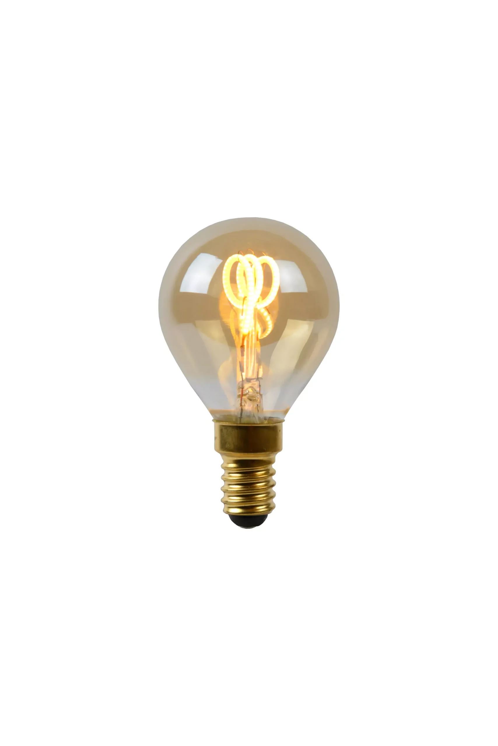P45 - Filament lamp - Ø 4,5 cm - LED Dimb. - E14 - 1x3W 2200K - Amber*Lucide Clearance
