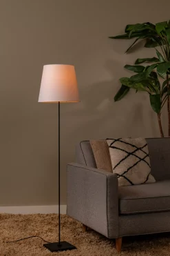 PENDIO - Vloerlamp - 1xE27 - Zwart*Lucide Clearance
