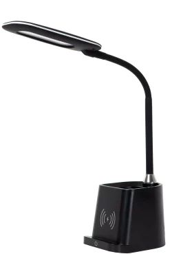 PENNY - Bureaulamp - LED Dimb. - 1x4,7W 3000K - Met draadloze oplader - Zwart*Lucide Store
