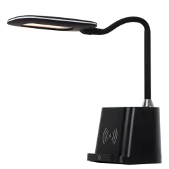 PENNY - Bureaulamp - LED Dimb. - 1x4,7W 3000K - Met draadloze oplader - Zwart*Lucide Store