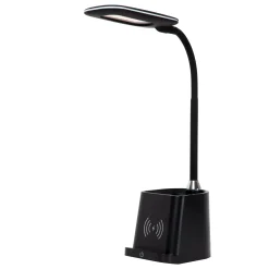 PENNY - Bureaulamp - LED Dimb. - 1x4,7W 3000K - Met draadloze oplader - Zwart*Lucide Store
