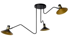 PEPIJN - Plafonnière - Ø 108 cm - 3xE14 - Zwart*Lucide Hot
