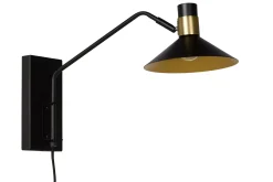 PEPIJN - Wandlamp - 1xE14 - Zwart*Lucide New