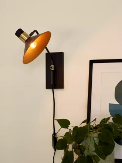 PEPIJN - Wandlamp - 1xE14 - Zwart*Lucide New