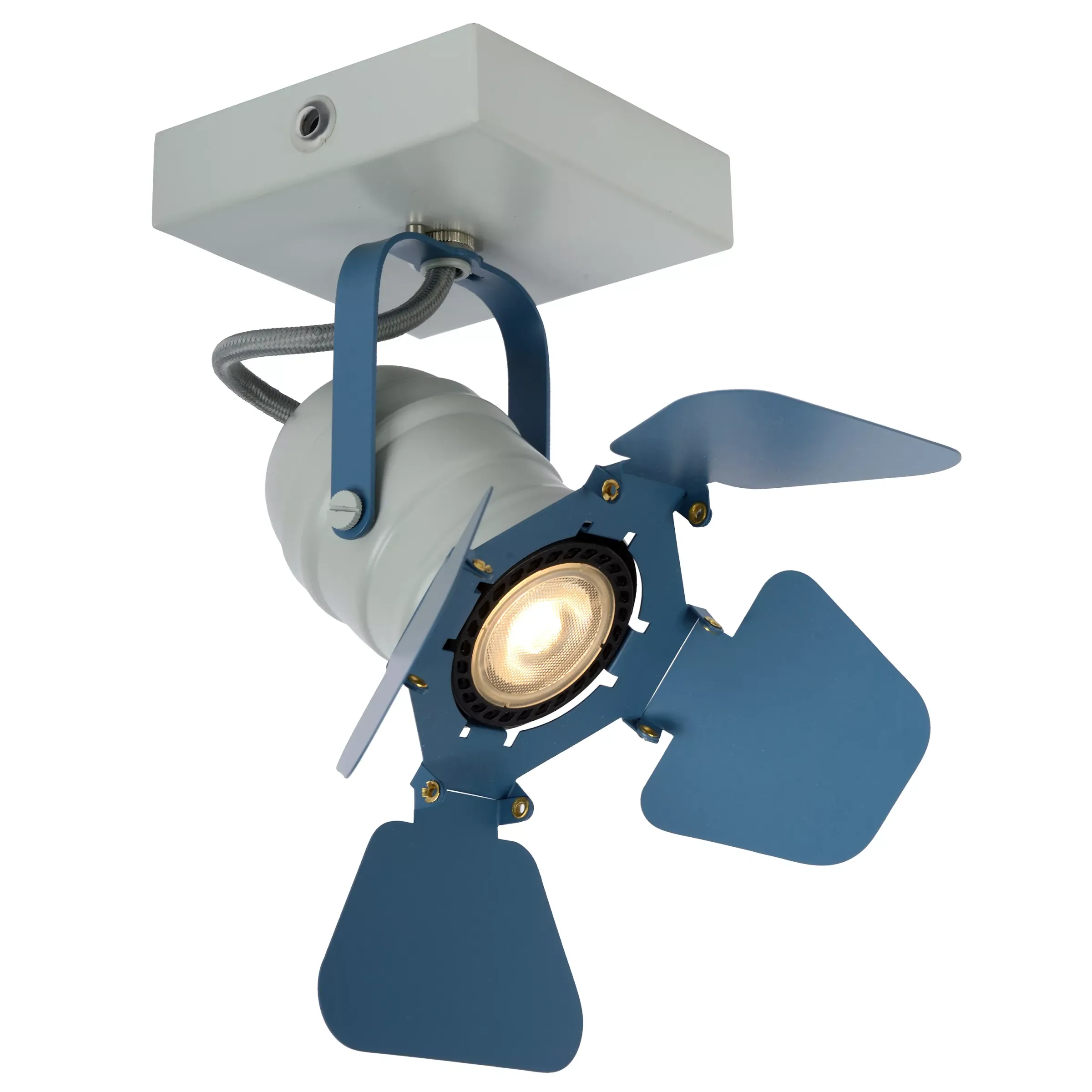 PICTO - Plafondspot Kinderkamer - 1xGU10 - Blauw*Lucide Sale