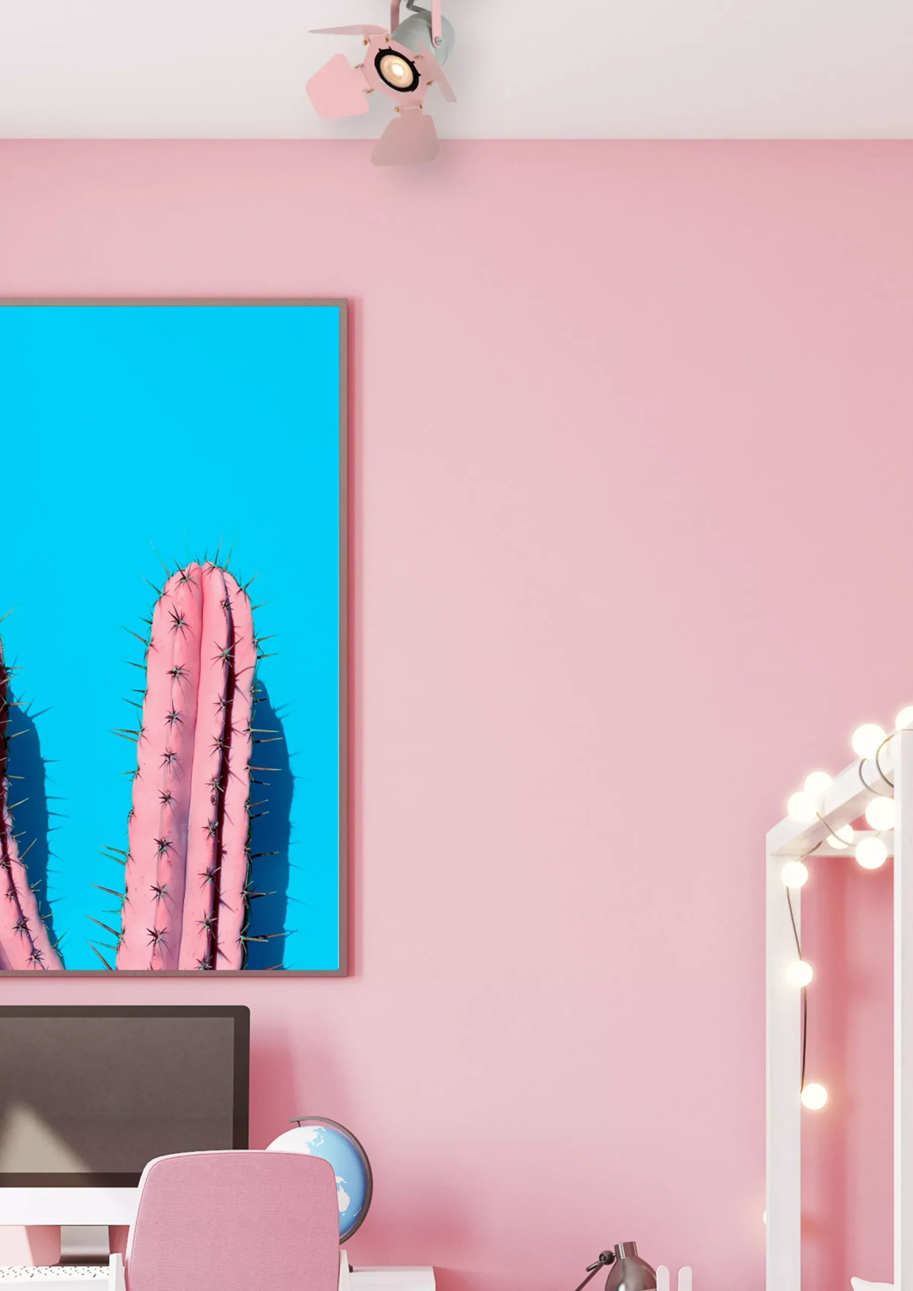 PICTO - Plafondspot Kinderkamer - 1xGU10 - Roze*Lucide Shop