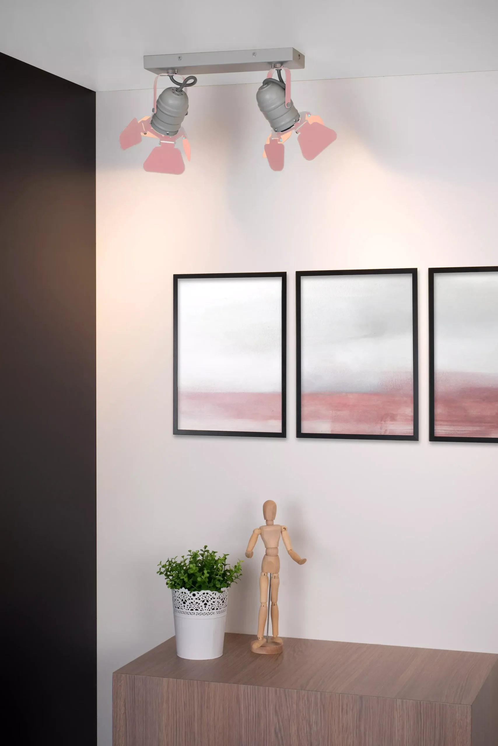 PICTO - Plafondspot Kinderkamer - 2xGU10 - Roze*Lucide Hot