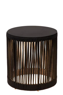 PINGI - Oplaadbare Vloerlamp Binnen/Buiten - Accu/Batterij - Ø 33,5 cm - LED 3 StepDim - 1x3W 3000K - IP44 - Zwart*Lucide Store