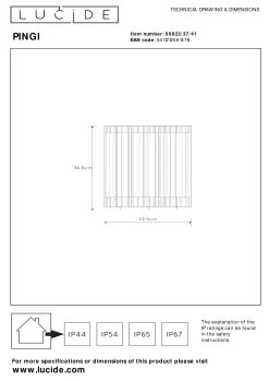 PINGI - Oplaadbare Vloerlamp Binnen/Buiten - Accu/Batterij - Ø 33,5 cm - LED 3 StepDim - 1x3W 3000K - IP44 - Taupe*Lucide New