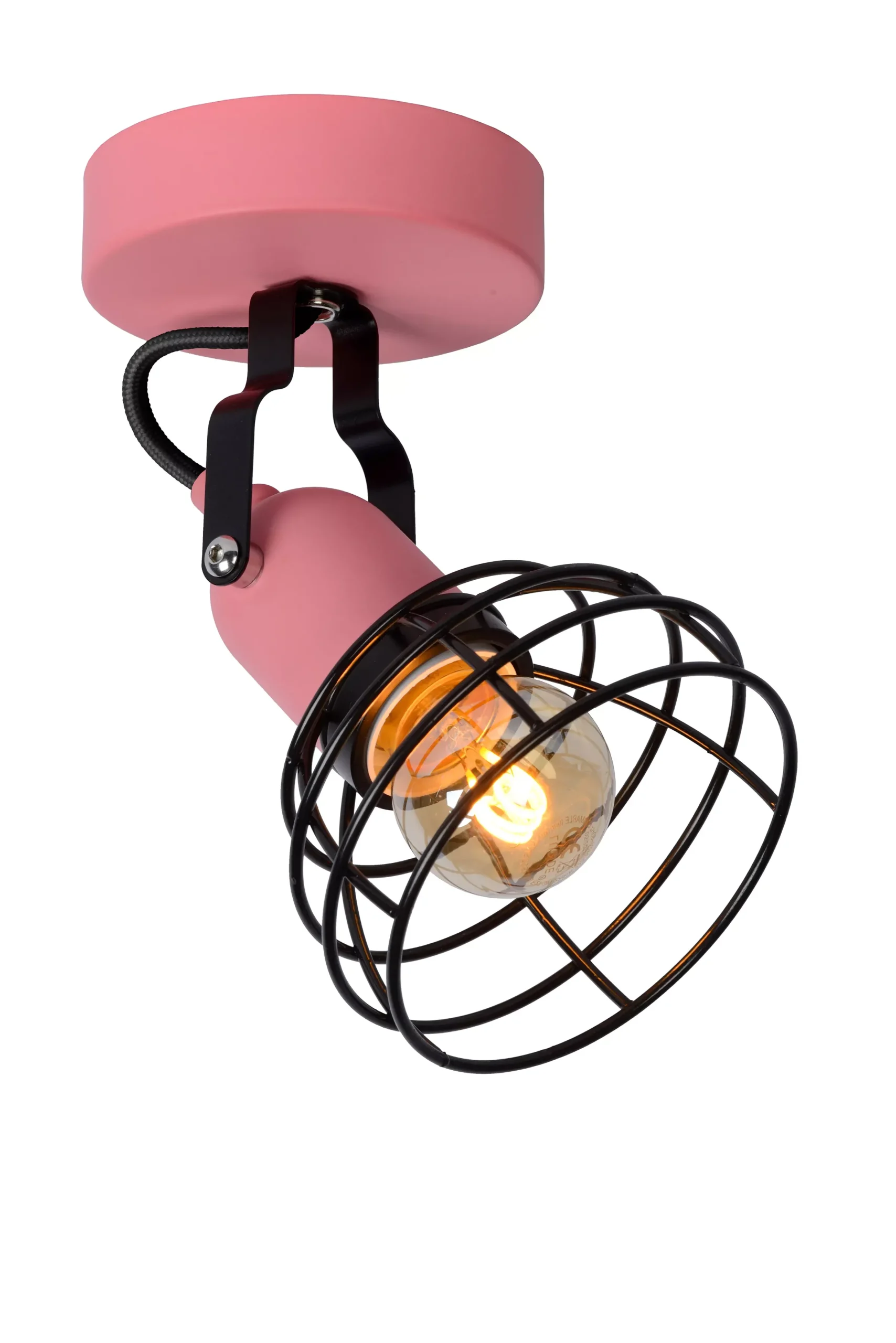 POLA - Plafondspot Kinderkamer - Ø 10,5 cm - 1xE27 - Roze*Lucide Online