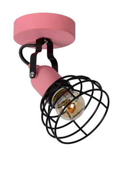POLA - Plafondspot Kinderkamer - Ø 10,5 cm - 1xE27 - Roze*Lucide Online