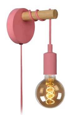 POLA - Wandlamp Kinderkamer - Ø 12 cm - 1xE27 - Roze*Lucide Best