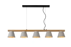 POSSIO - Hanglamp - 5xE14 - Grijs*Lucide Hot