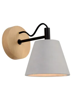 POSSIO - Wandlamp - 1xE14 - Grijs*Lucide Store