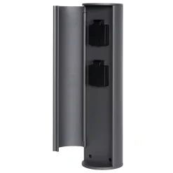 POWERPOINT - Buitenstopcontact zuil - Stopcontacten met penaarde - Type E - FR, BE, POL, SVK & CZE norm - Ø 10 cm - IP44 ? Antraciet*Lucide Fashion